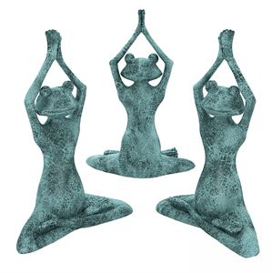 Stretching Yoga Frog Figurine